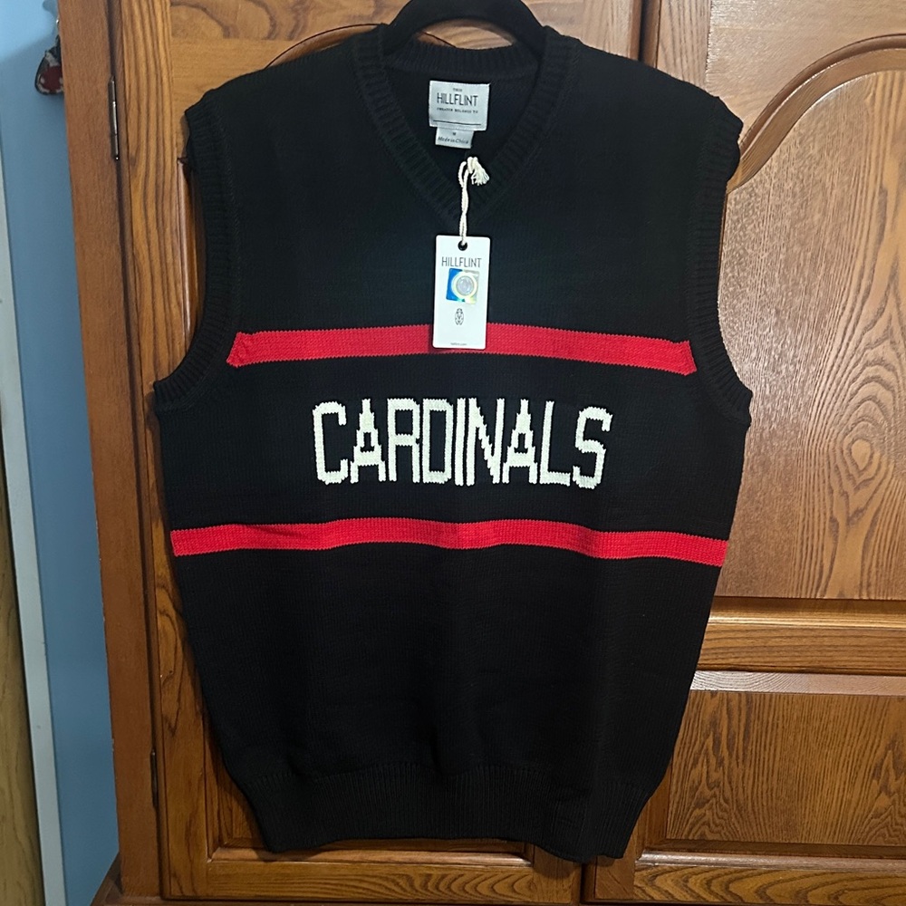 University of Louisville cardinals Black and Red Men's Sweater Vest